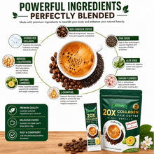 Fitgum 20X Collagen Chia Coffee - 11 in 1 Mix (10 Sachets x 12g)