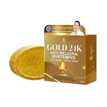 Precious Skin Thailand Gold 24K Anti-Melasma Whitening Collagen Facial Soap, 50g