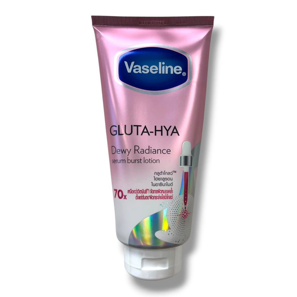 Vaseline Gluta HYA Serum Dewy Radiance Serum Burst Lotion 70X Whitening Lotion 290 ml (PINK)