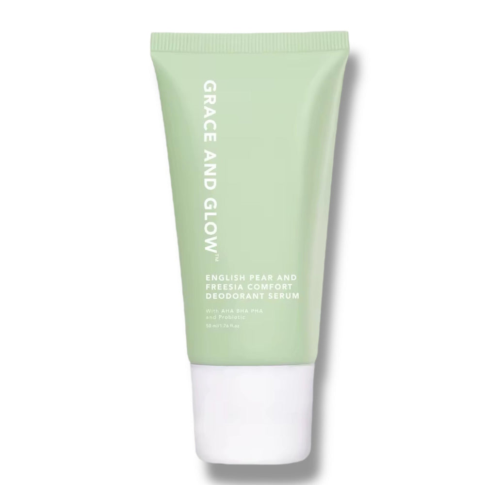 Grace & Glow English -Pear and Freesia Comfort Fresh All Day Deodorant Roll On Serum 50ml (Green)