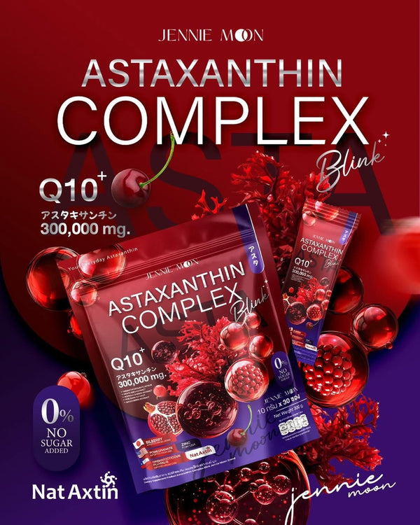 Jennie Moon Astaxanthin Complex Blink Q10+ Drink Mix (30 Sachets)