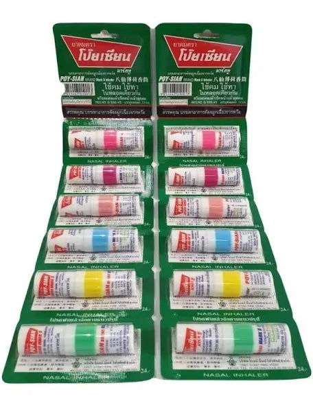 Poy Sian Inhaler Sticks – Thailand's Classic Nasal Inhaler