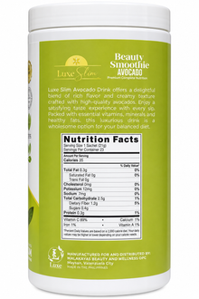 Luxe Slim-Smoothie Avocado Half Kilo Canister (500g)