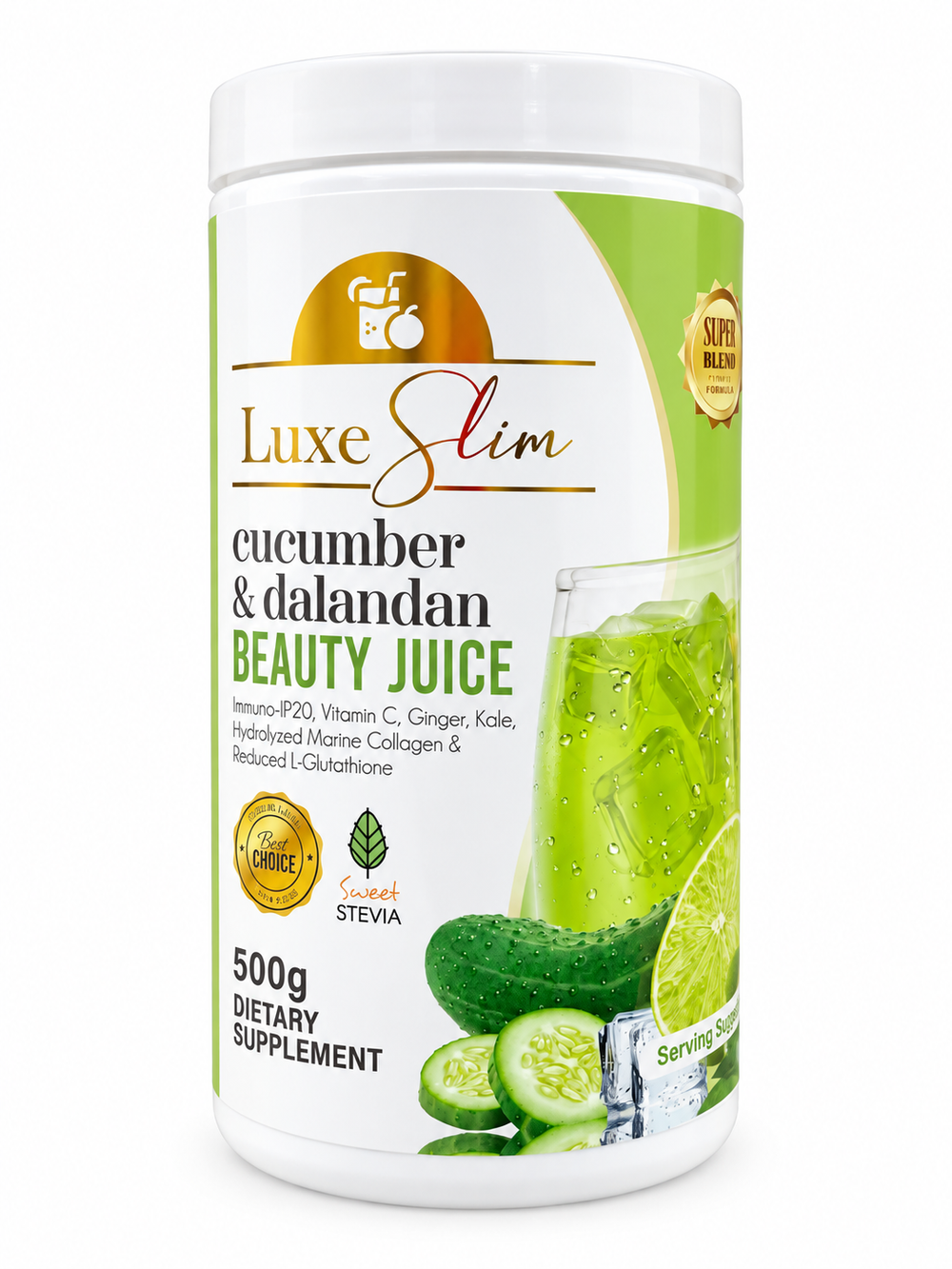 Luxe Slim- Cucumber & Dalandan Beauty Juice HALF KILO Canister (500g)