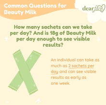 Dear Face- Beauty Milk Premium Japanese Collagen Drink MELON (18g x 10 sachets)