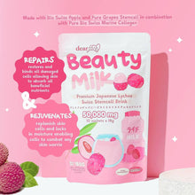 Dear Face- Beauty Milk Premium Japanese Lychee Swiss Stemcell Drink (18g x 10 sachets)