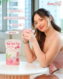 Dear Face- Beauty Milk Premium Japanese Lychee Swiss Stemcell Drink (18g x 10 sachets)