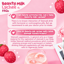 Dear Face- Beauty Milk Premium Japanese Lychee Swiss Stemcell Drink (18g x 10 sachets)