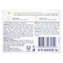Dove Radiant + Care Serum Bar 50x Niacinamide Vitamin C & E Even Tone+Radiance Boosting Serum Bar Soap -3 x 90g (brown)