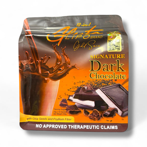 12 in 1 Gluta Lipo Gold Series Dark Chocolate - 10 Sachets