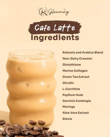 Glowming CAFE LATTE -Coffee Powder Drink Mix- 10 sachet x 20g
